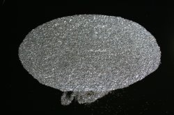 画像1: ネコポス便専用/銀(シルバー）フレーク（ラメ）、サイズ0,2ミリ