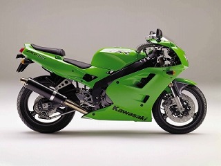 ZXR400 タンク 緑 カワサキ 純正  バイク 部品 ZX400L コケキズ無し 修復素材に ノーマル戻しに ペイント素材に 車検 Genuine:22157989
