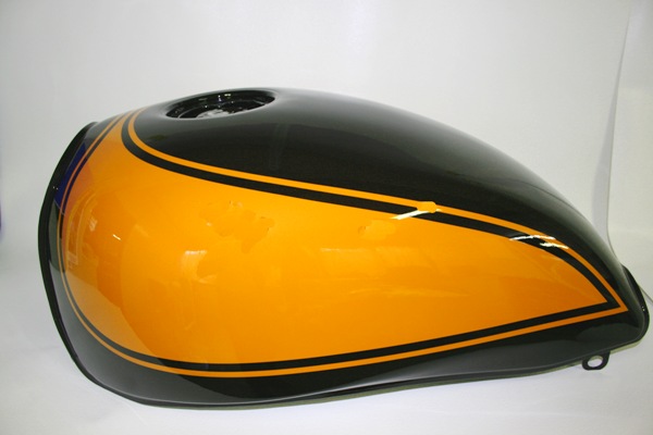 ゼファー750 ＺII イエローボール仕様 図面付き塗料セット - バイク 